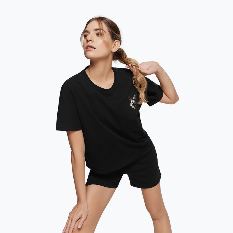Тренировъчна тениска за жени Cardio Bunny Bright black 4