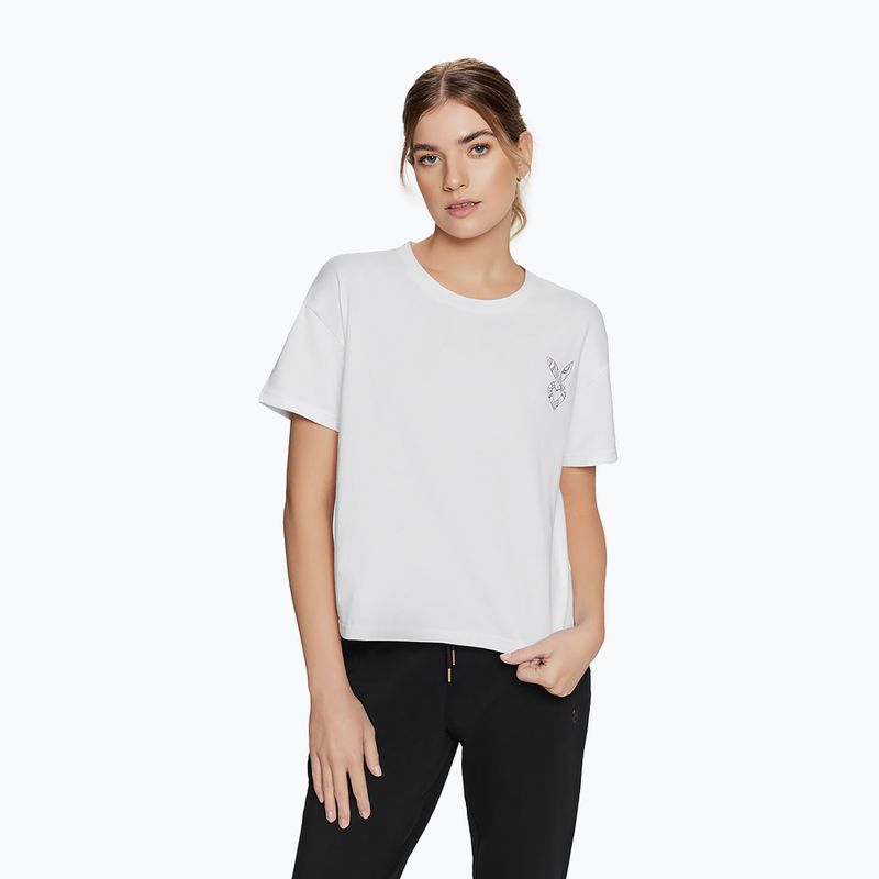 Тренировъчна тениска за жени Cardio Bunny Bright white