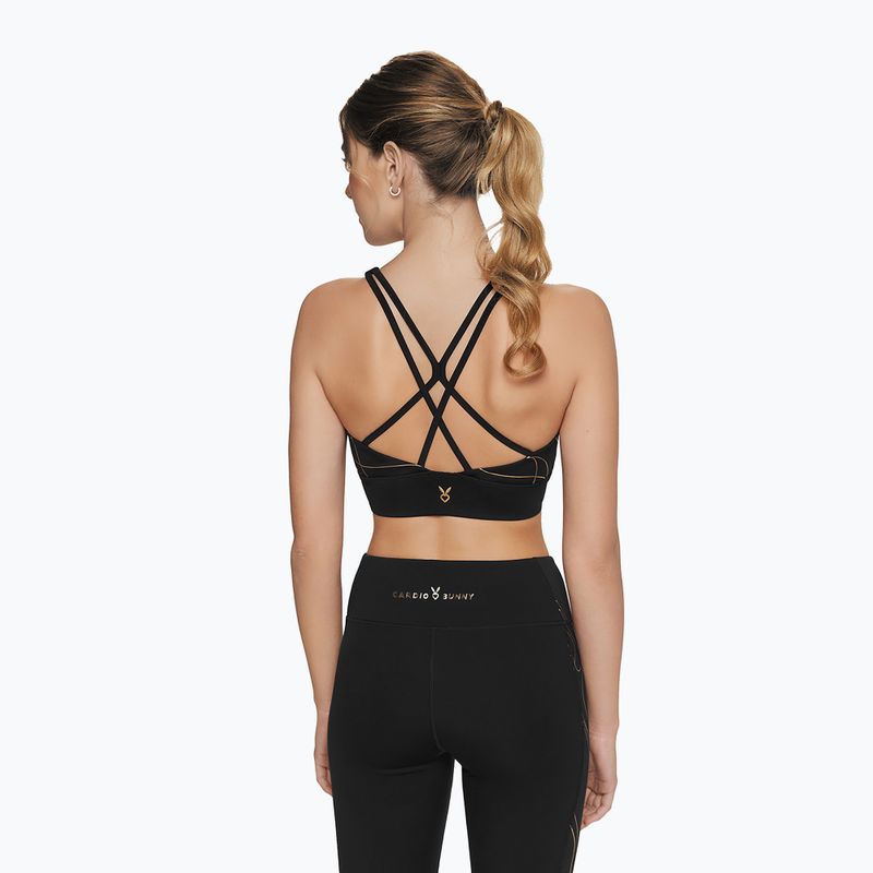 Тренировъчен сутиен Cardio Bunny Flame black 3