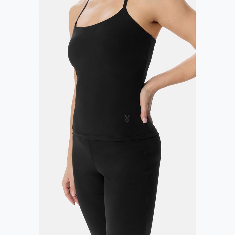 Дамска тренировъчна тениска Cardio Bunny With Built-in Black bra 4