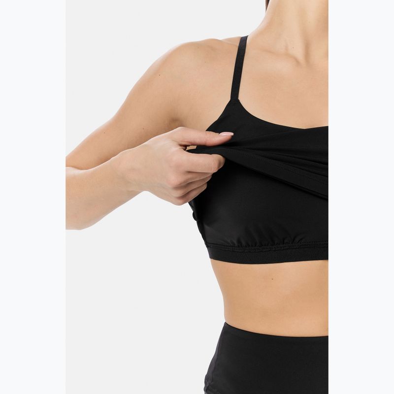 Дамска тренировъчна тениска Cardio Bunny With Built-in Black bra 5