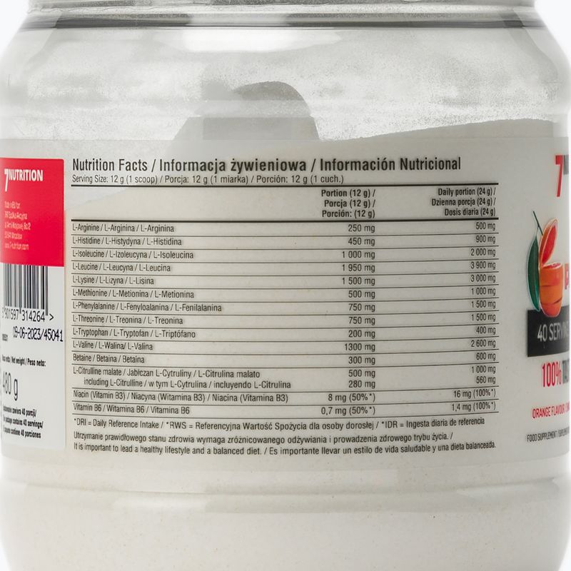 EAA Perfect 7Nutrition аминокиселини 480g портокал 7Nu000393 3