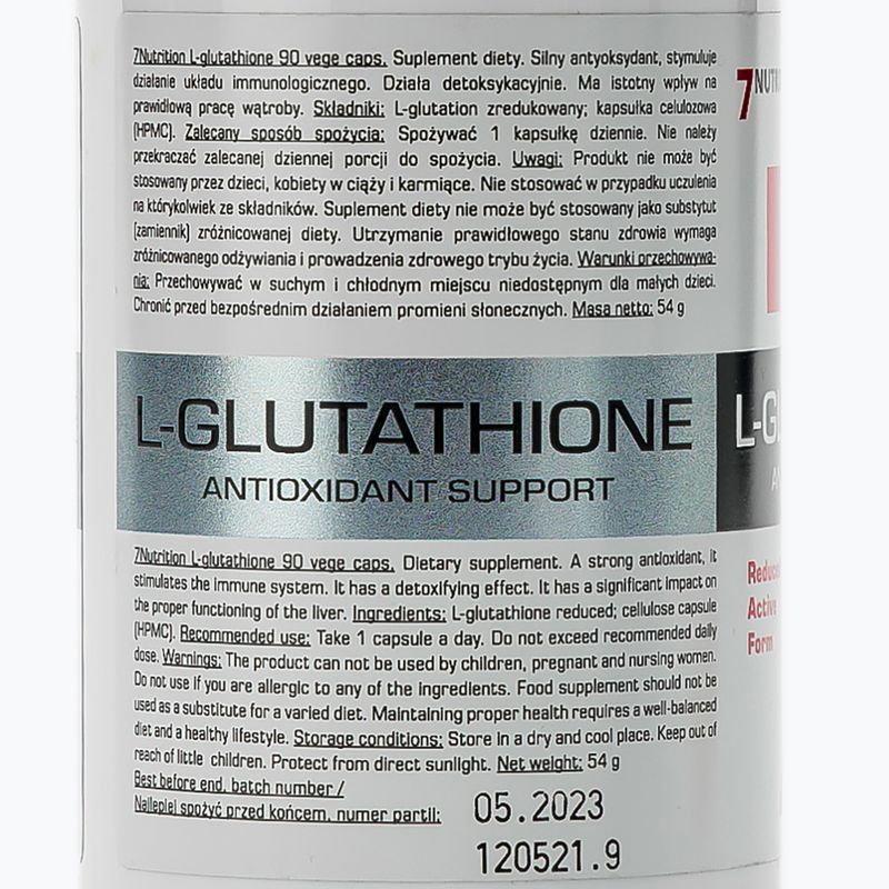L-глутатион 7Nutrition антиоксидант 90 капсули 7Nu000466 2