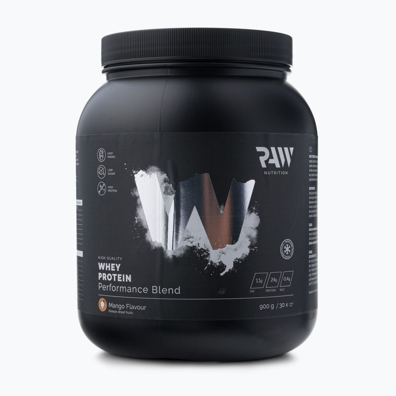 Суроватъчен протеин Raw Nutrition 900g манго WPC-59016