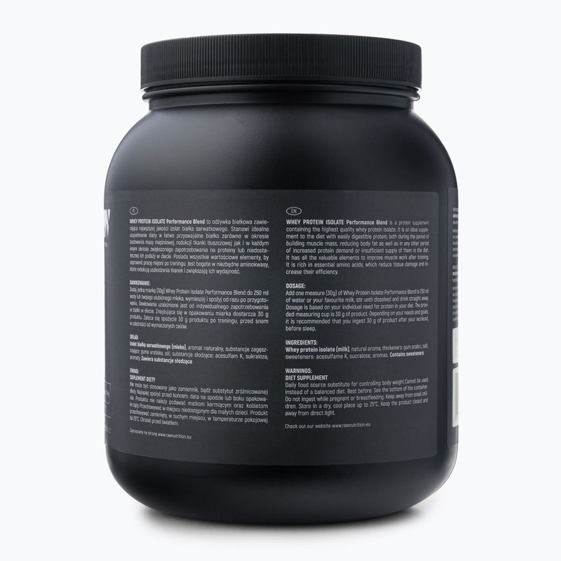 Суроватъчен протеин изолат Raw Nutrition 900g шоколад WPI-59017 2