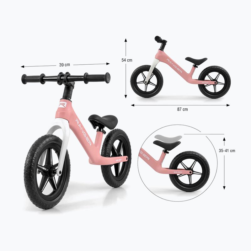 Велосипед без педали Milly Mally Ranger Flash pink 10