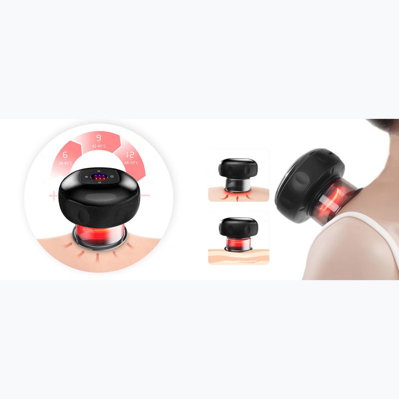 Китайска вендуза за масаж Humanas BB01 Plus black 12