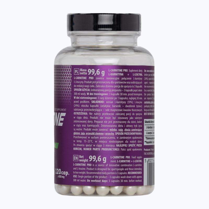 L-Carnitine PRO Trec мазнини горелка 120 капсули TRE/660 2
