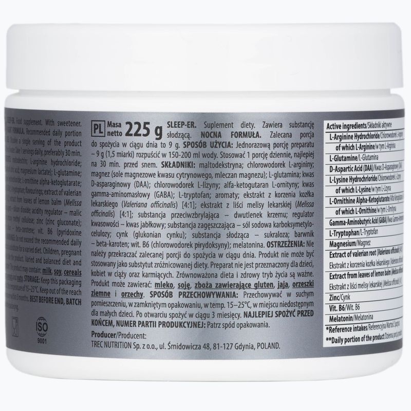 Sleep-ER Trec формула за възстановяване през нощта 225g лимон TRE/598#CYTRY 3