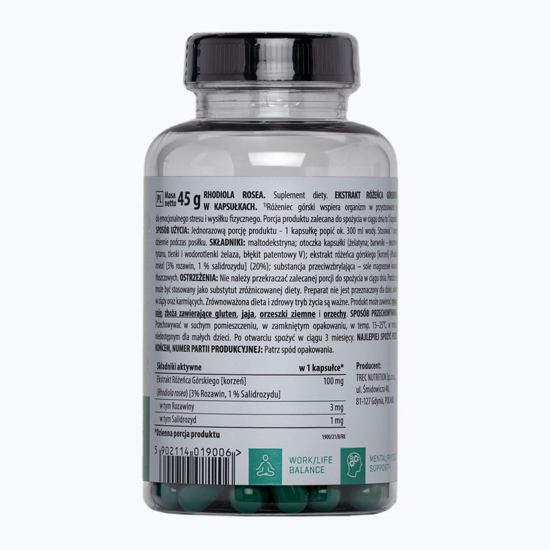Vitality Rhodiola Rosea Trec Rhodiola rosea 90 капсули TRE/884 2