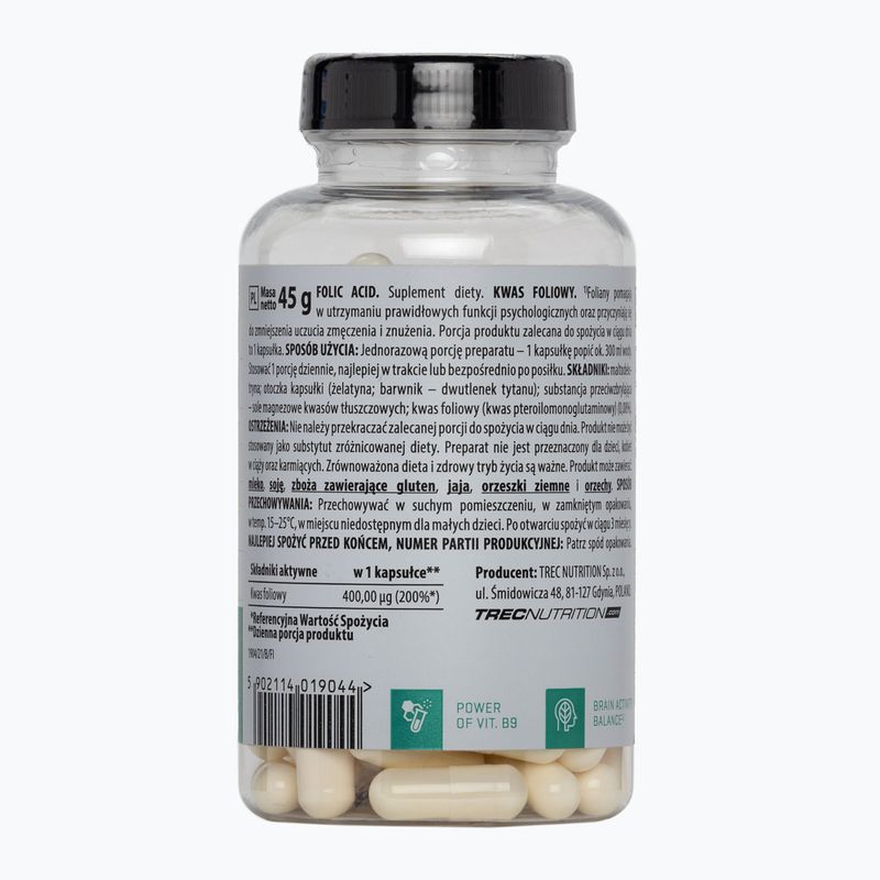 Vitality Folic Acid Trec фолиева киселина 90 капсули VR-089-60-XX 2
