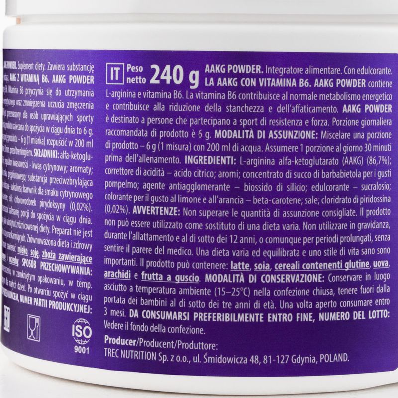 Trec AAKG преди тренировка 240g оранжев TRE/909 2