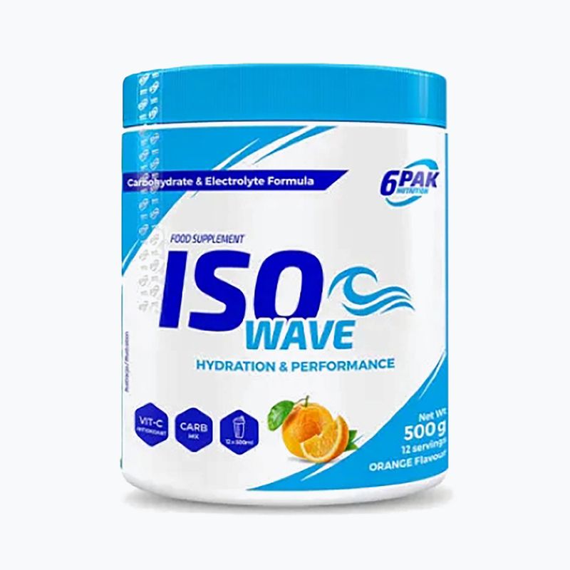 Изотонична напитка на прах 6PAK Iso Wave 500 g Orange