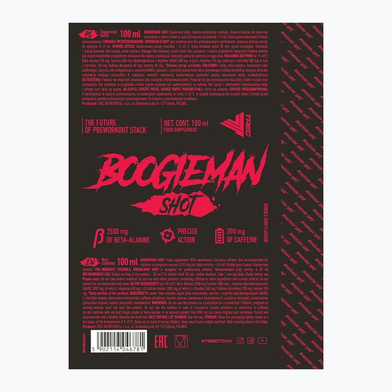 Trec Boogieman 100ml предтренировъчен шот от дъвка за балончета 2