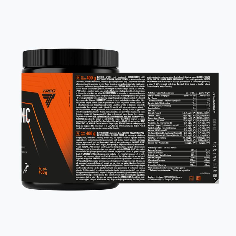 Изотонична напитка Trec Endu Isotonic Sport 400 g ябълка - мента 2