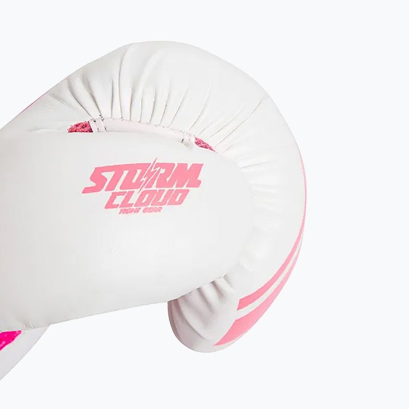 Боксови ръкавици StormCloud Bolt 2.0 white/pink 9