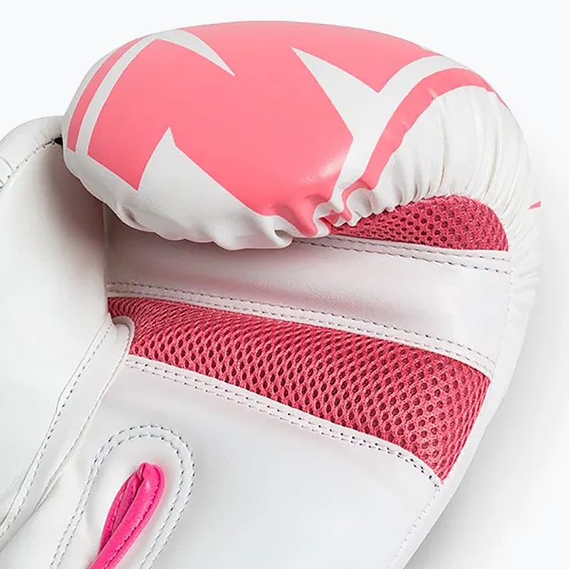Боксови ръкавици StormCloud Bolt 2.0 white/pink 10