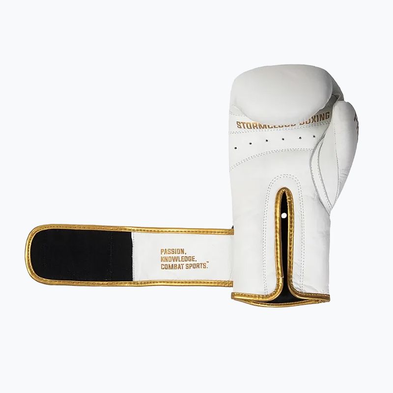 Боксови ръкавици StormCloud Boxing Pro white/gold 3