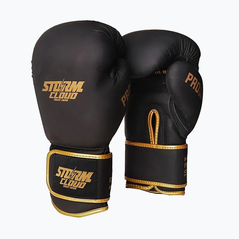 Боксови ръкавици StormCloud Boxing Pro black/gold 2