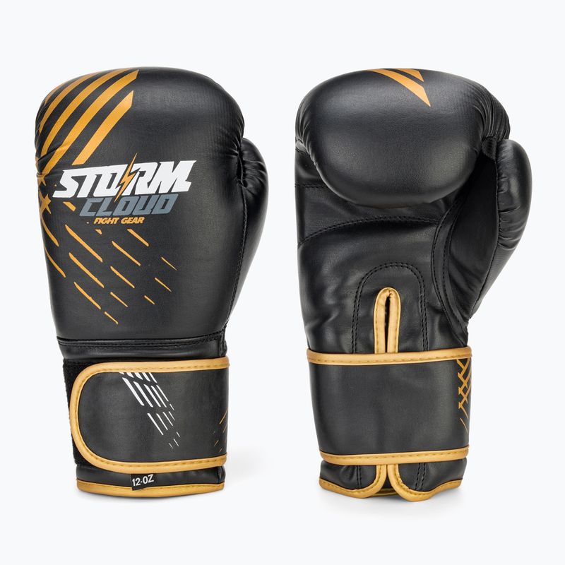 Боксови ръкавици StormCloud Lynx black/gold 2