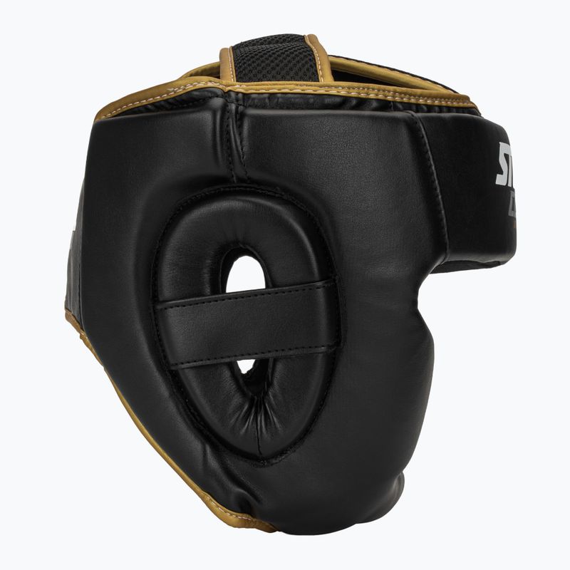Боксьорска каска StormCloud Lynx black/gold 2