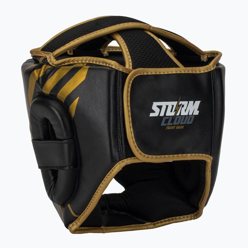 Боксьорска каска StormCloud Lynx black/gold 3