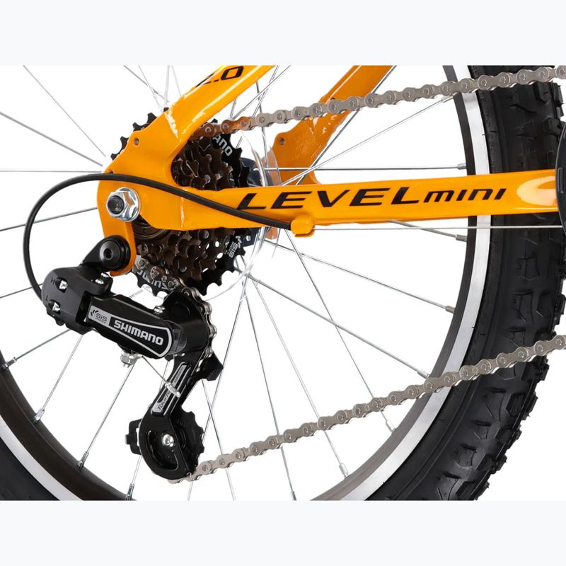 Детски велосипед KROSS Level Mini 2.0 yellow/black/gloss 7