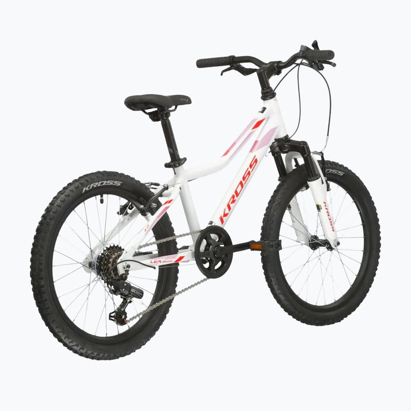 Детски велосипед KROSS Lea Mini 2.0 white/red/gloss 3
