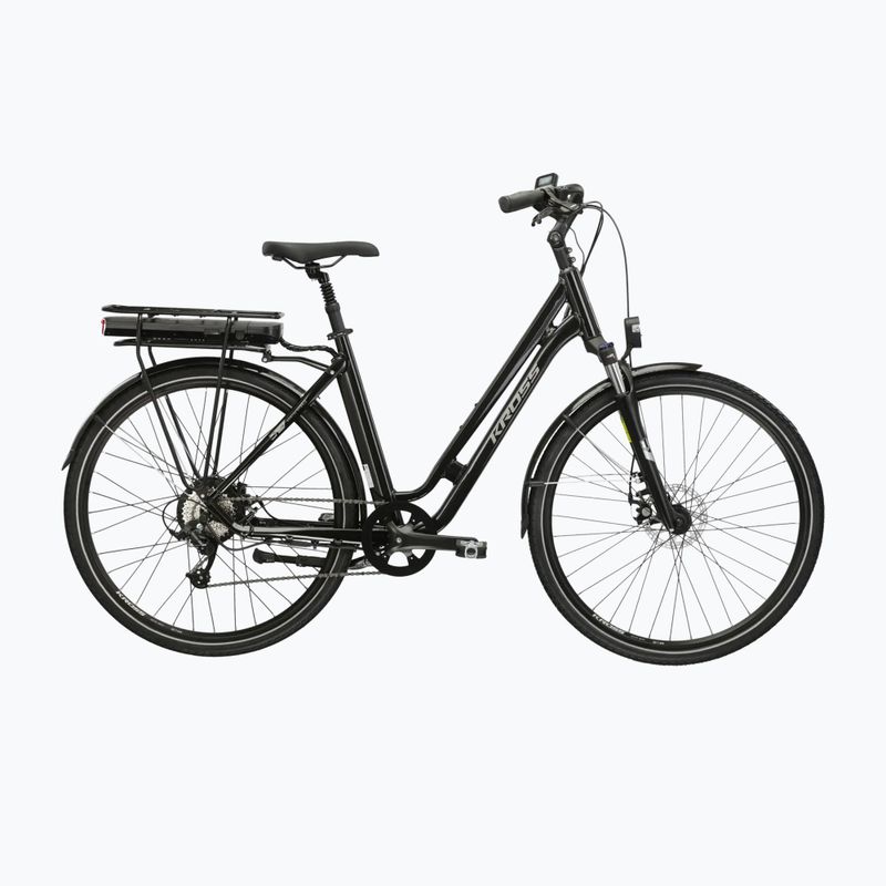 Електрически велосипед KROSS Sentio Hybrid 1.0 504 Wh black/silver/gloss