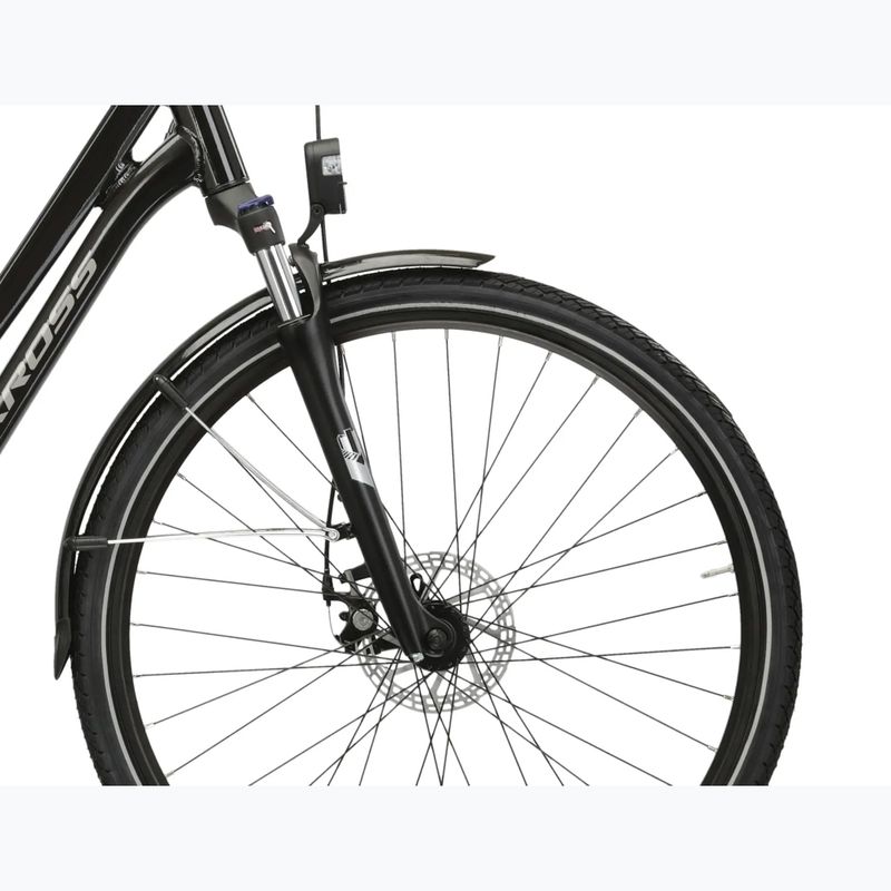 Електрически велосипед KROSS Sentio Hybrid 1.0 504 Wh black/silver/gloss 7