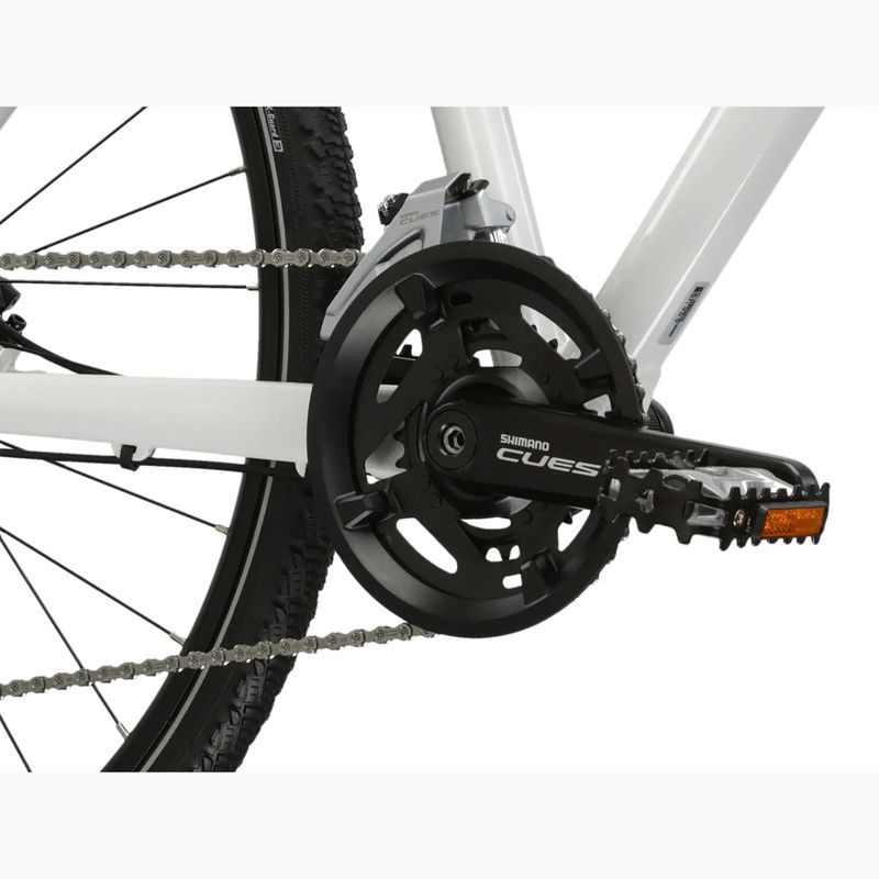 Дамски крос велосипед KROSS Evado 7.0 W white/turquoise/shiny 9