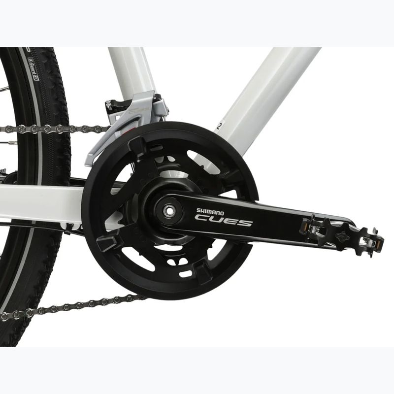 Дамски крос велосипед KROSS Evado 7.0 W white/turquoise/shiny 10