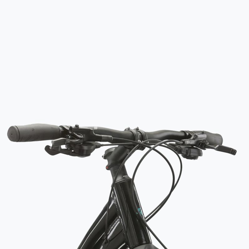 Дамски крос велосипед KROSS Evado 5.0 W black/turquoise/shiny 4