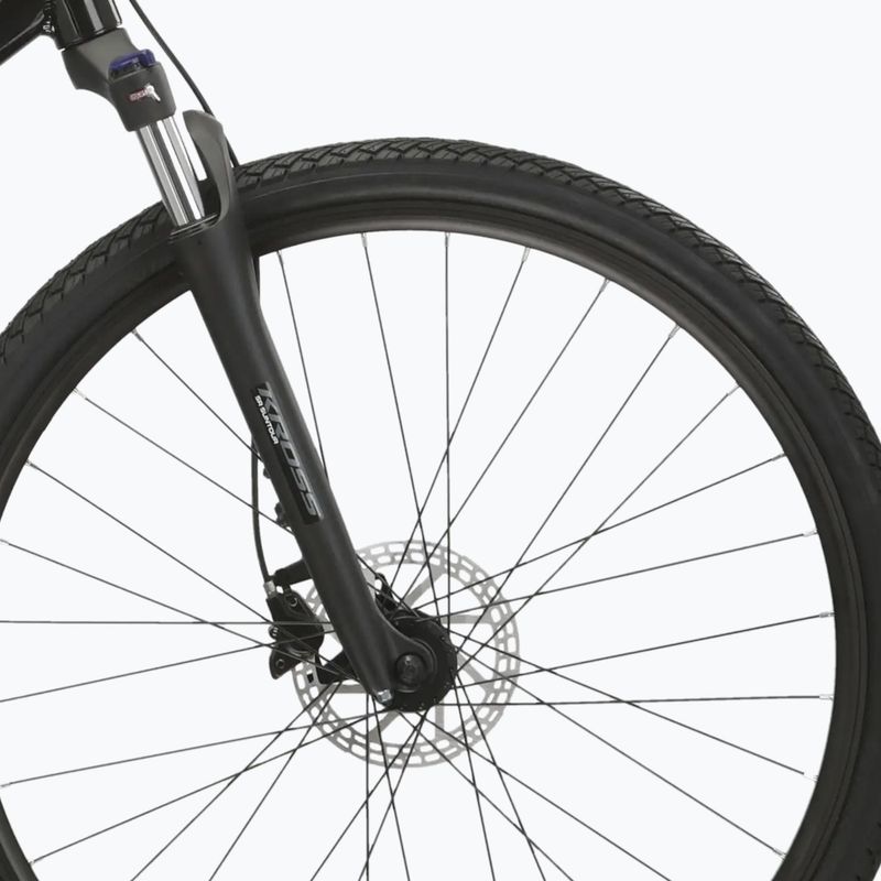 Дамски крос велосипед KROSS Evado 5.0 W black/turquoise/shiny 6