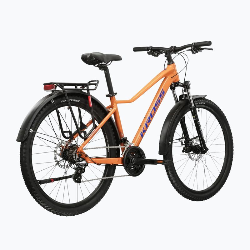 Дамски планински велосипед KROSS Lea 2.0 Eq W 27.5 orange/navy blue/gloss 3