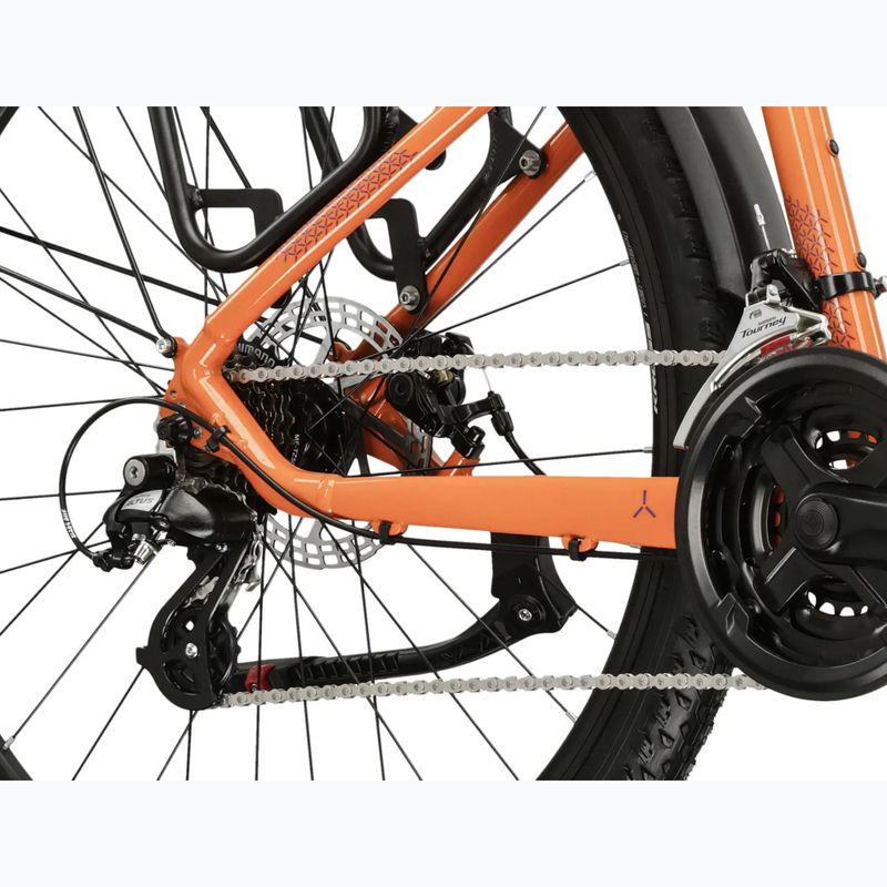 Дамски планински велосипед KROSS Lea 2.0 Eq W 27.5 orange/navy blue/gloss 8