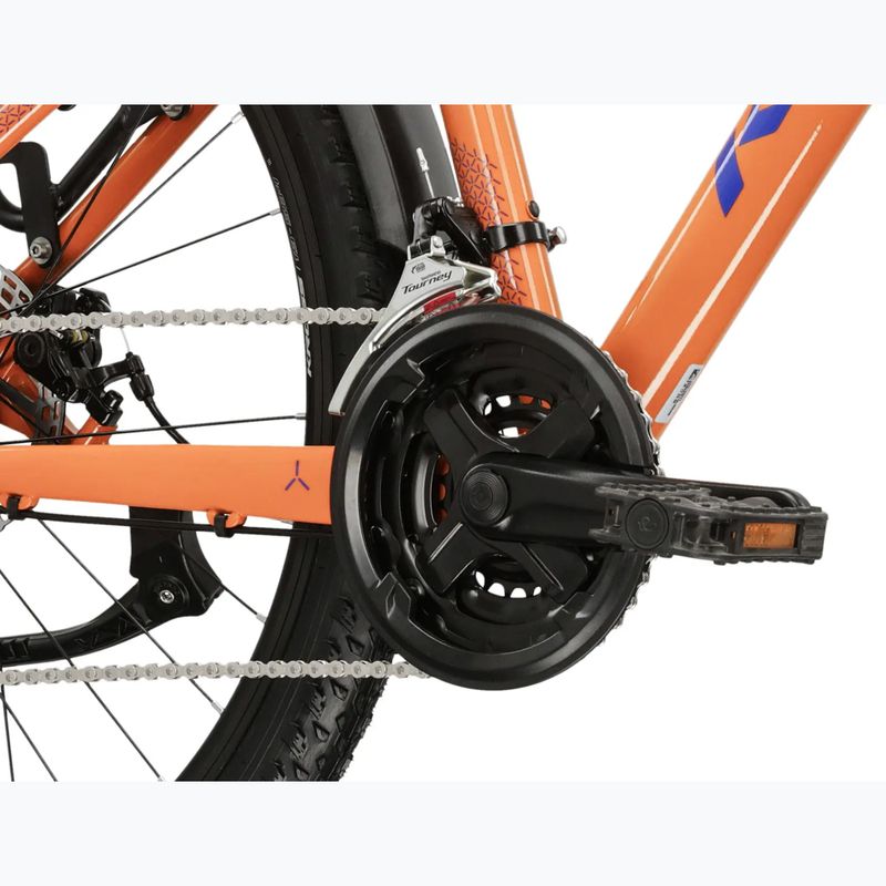 Дамски планински велосипед KROSS Lea 2.0 Eq W 27.5 orange/navy blue/gloss 9