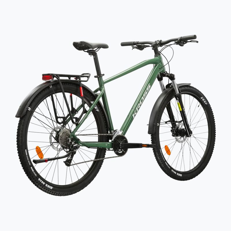 Планински велосипед KROSS Hexagon 4.0 EQ 29“ green/silver/shiny 3