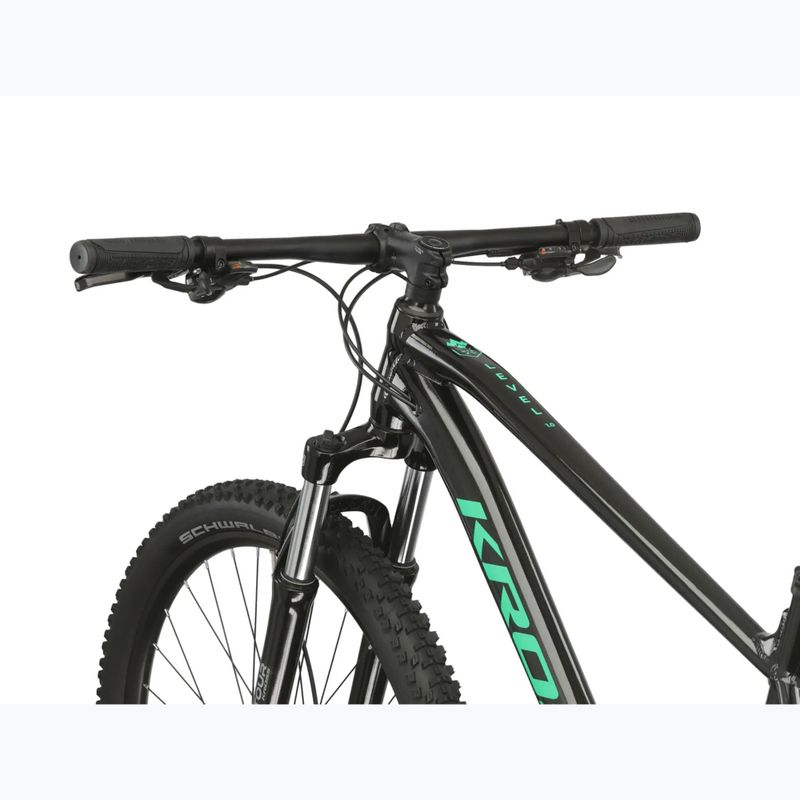 Планински велосипед KROSS Level 1.0 black/green/shiny 4