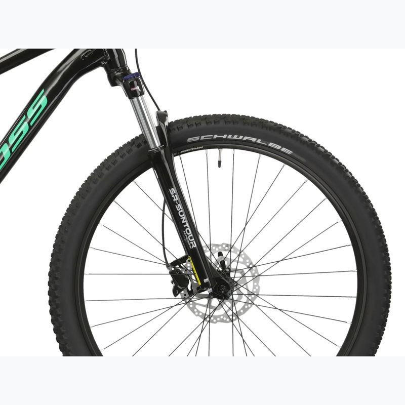 Планински велосипед KROSS Level 1.0 black/green/shiny 8