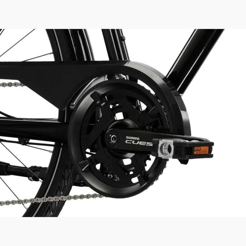 Мъжки трекинг велосипед KROSS Trans 7.0 Bg black/gray/gloss 9