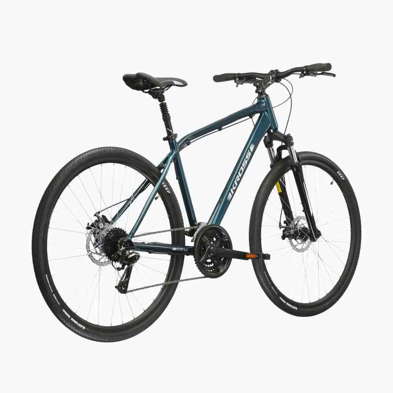 Мъжки градски велосипед KROSS Move 2.0 turquoise/silver/shiny 3