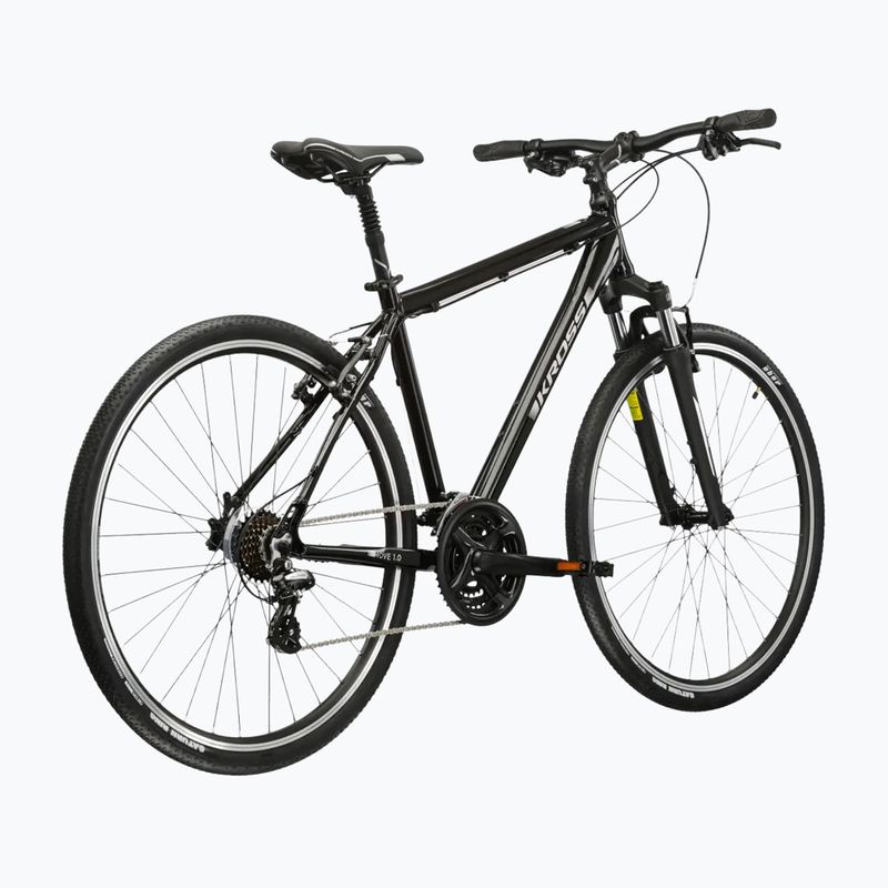 Мъжки градски велосипед KROSS Move 1.0 black/silver/shiny 3