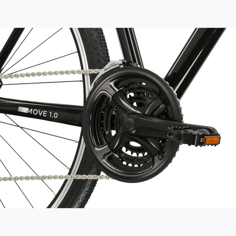Мъжки градски велосипед KROSS Move 1.0 black/silver/shiny 8