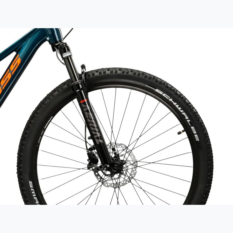 Юношески велосипед KROSS Level Jr 5.0 turquoise/orange/gloss 6