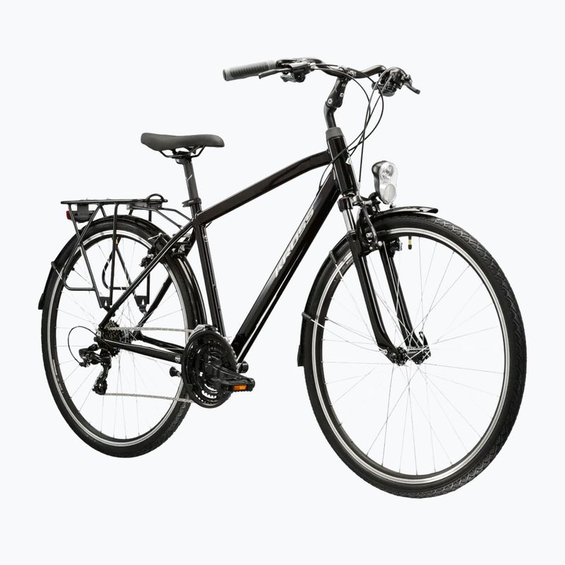 Мъжки трекинг велосипед KROSS Trans 1.0 black/silver/shiny 2