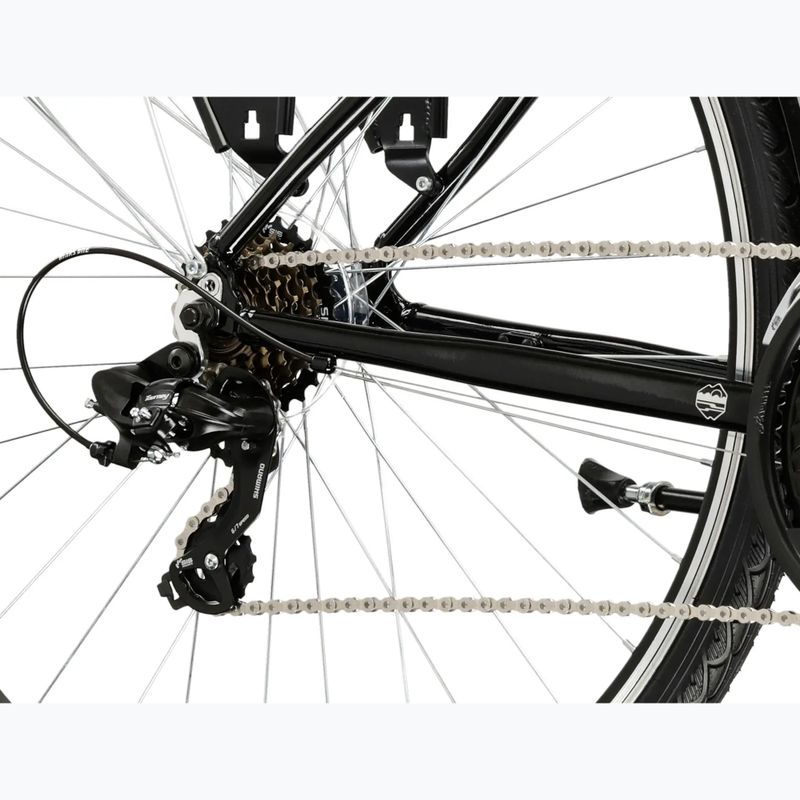 Мъжки трекинг велосипед KROSS Trans 1.0 black/silver/shiny 7