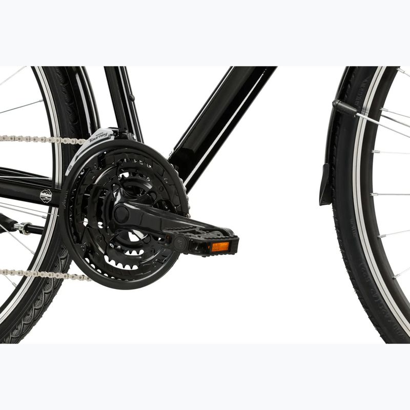 Мъжки трекинг велосипед KROSS Trans 1.0 black/silver/shiny 8
