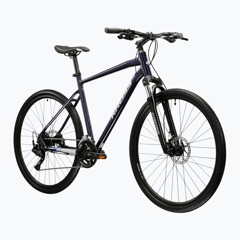 Крос велосипед KROSS Evado 5.0 dark blue/silver/shiny 2