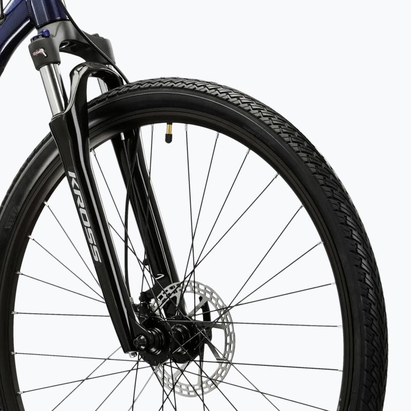 Крос велосипед KROSS Evado 5.0 dark blue/silver/shiny 5